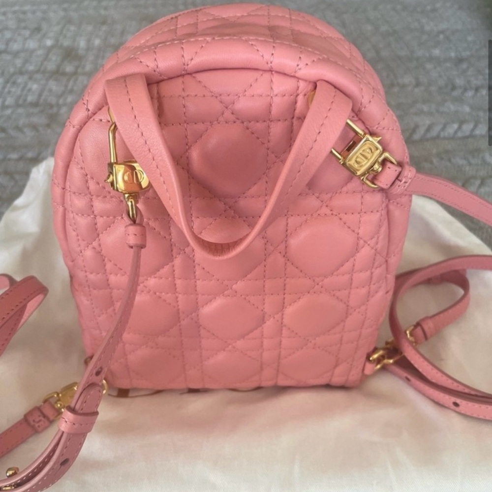 Christian Dior Dioramour Cannage Quilt Lambskin Mini Backpack - Picture 6 of 16